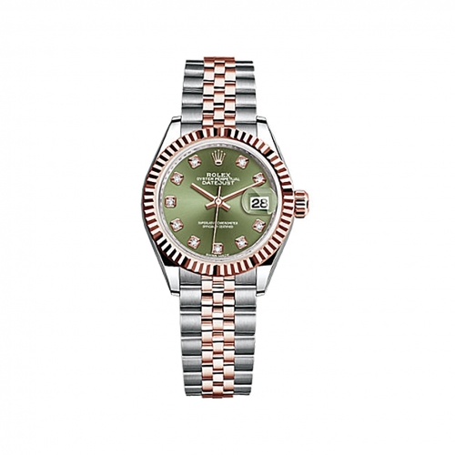 Oyster Perpetual Lady Date-just 28 Olive ...